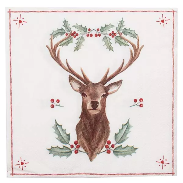 Serviettes en Papier Esprit de Noël