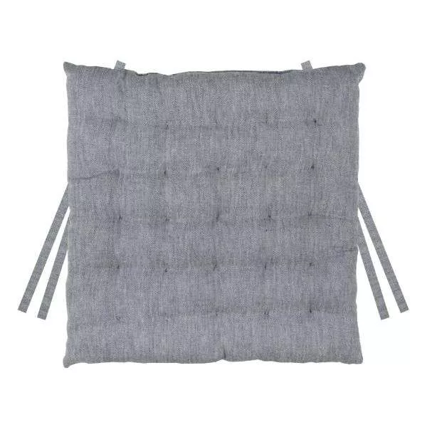 Galette de chaise Carré Coloris Gris