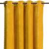 rideau velours jaune deco