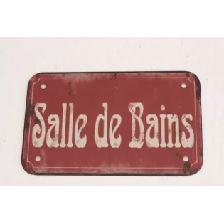 Plaque porte vintage Salle de Bain