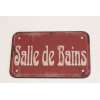 Plaque porte vintage Salle de Bain