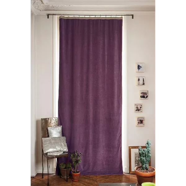 Rideau Velours Violet