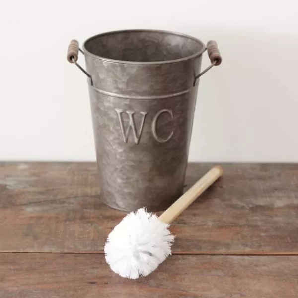 Brosse wc Bois et Zinc