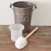 Brosse wc Bois et Zinc