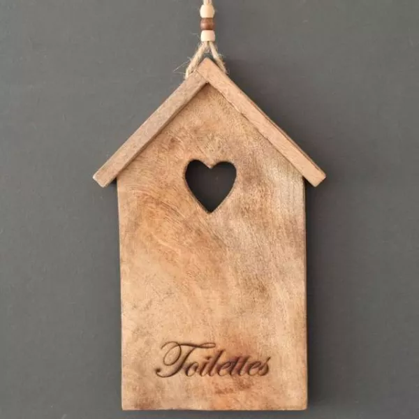 Plaque De Porte Toilettes Cosy Décoration de Charme