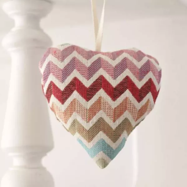 Petit Coeur tissu à suspendre