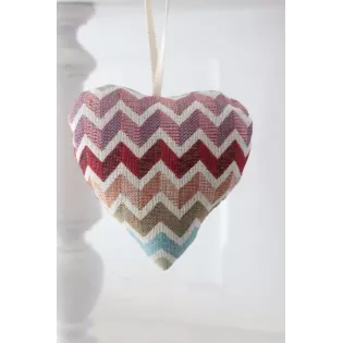 Petit Coeur tissu à suspendre