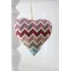Petit Coeur tissu à suspendre