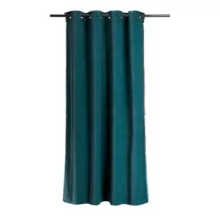 Rideau Velours Bleu Occultant Maison Cosy