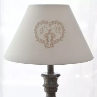 abat-jour Shabby Chic Blanc