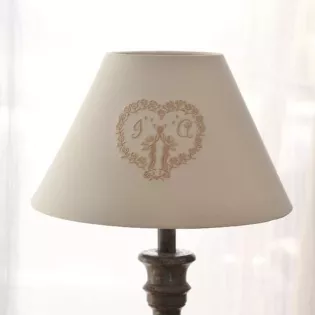 abat-jour Shabby Chic Blanc