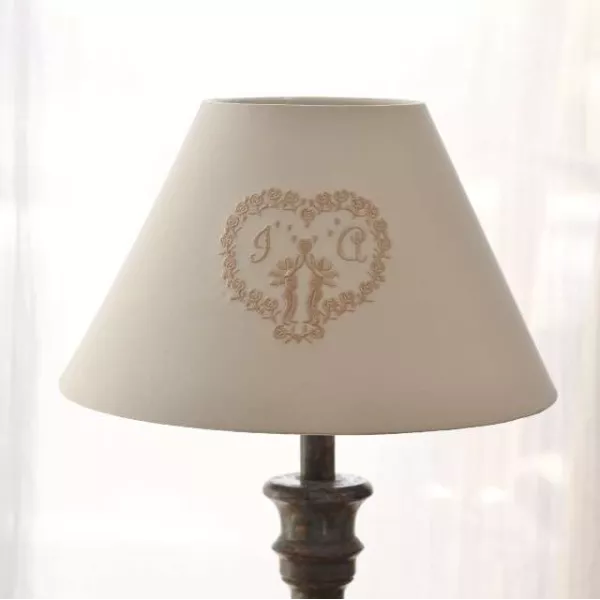 abat-jour Shabby Chic Blanc