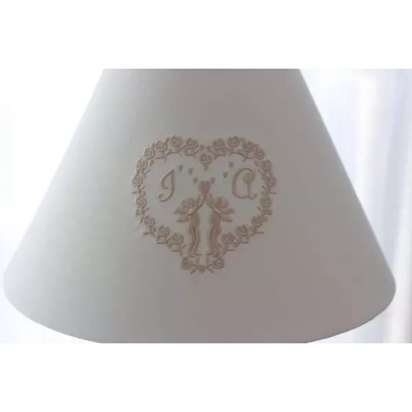 abat-jour Shabby Chic Blanc