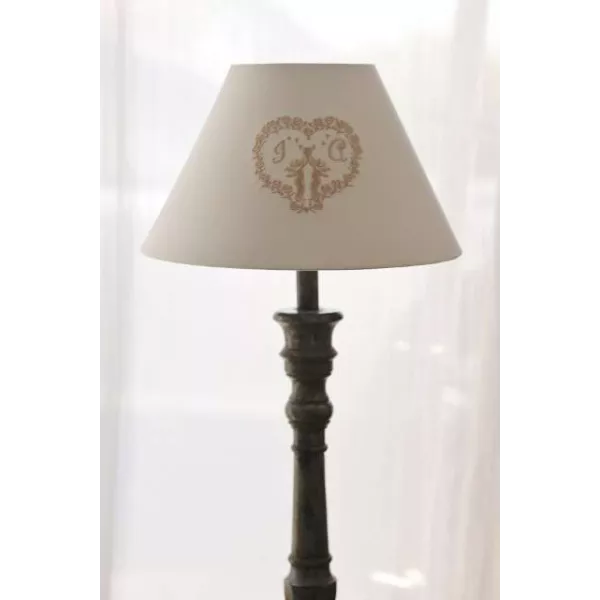 abat-jour Shabby Chic Blanc