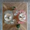 Set de Table Beige Boutis Blanc Mariclo