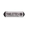 plaque toilettes silhouettes retro