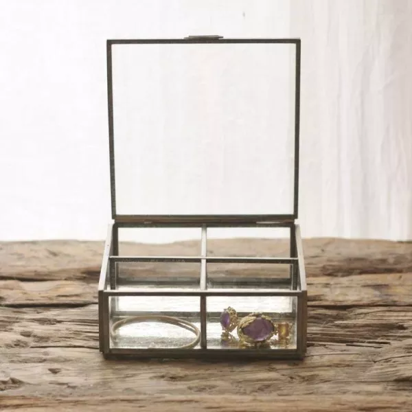 Coffret à Bijoux Verre et laiton Cosy chehoma