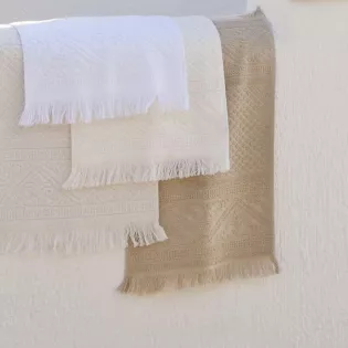Serviette de bain blanche Zoe Vivaraise