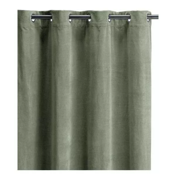 Rideau occultant velours Vert