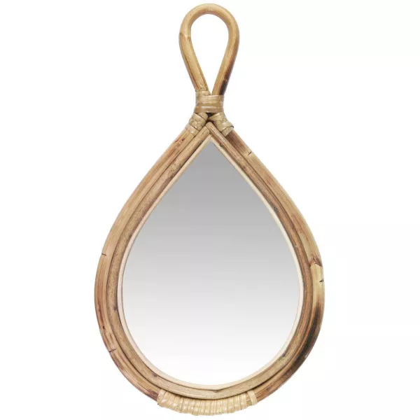 Petit Miroir Bambou naturel