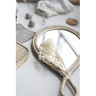 Petit Miroir Bambou naturel