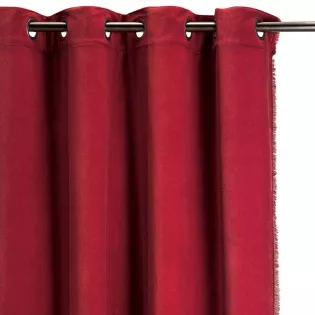 Rideaux Velours Rose Framboise