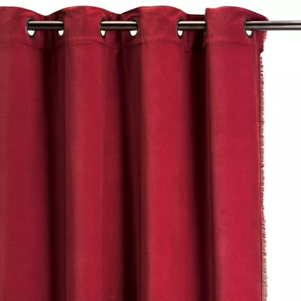 Rideaux Velours Rose Framboise