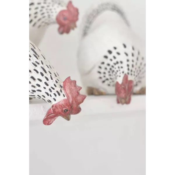 Trio de poules Déco style campagne