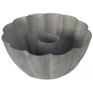 Bougeoir Centre de Table rond Métal zinc