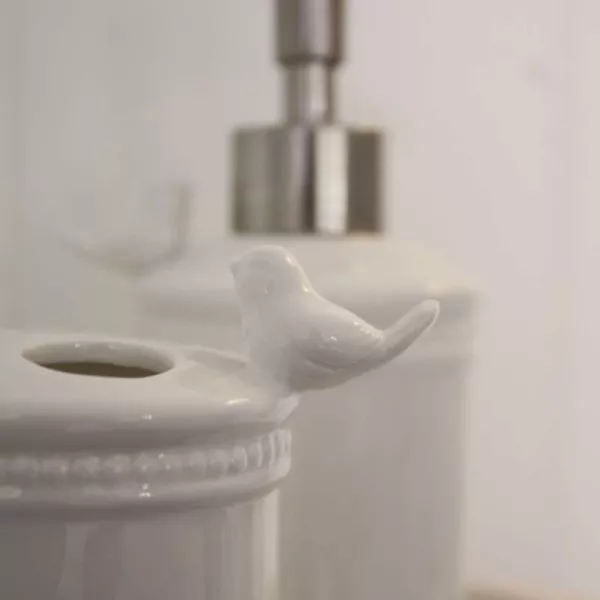 accessoires de toilettes Décor Oiseau Romantique