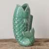 Vase Poisson céramique Verte Chehoma