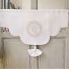 Valance Cantonniere lin Broderie Romantique