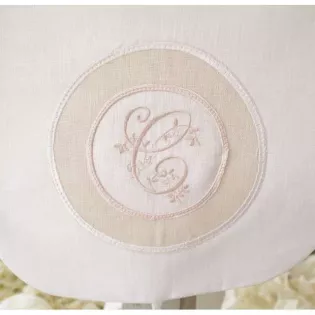Valance Cantonniere lin Broderie Romantique