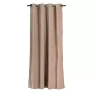 rideau velours Taupe oeillets 