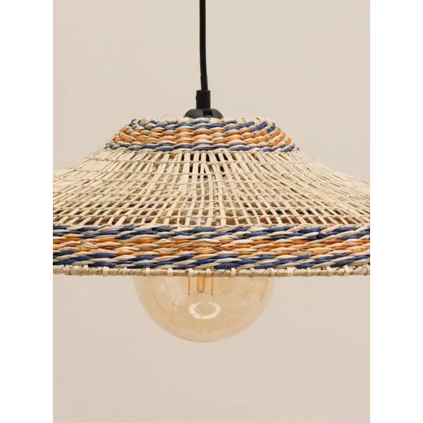 Lustre  Suspension Rotin Bohème-Chic Petit Diametre