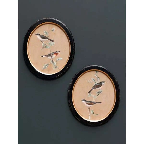 Duo de tableaux Oiseaux Romantiques Chehoma