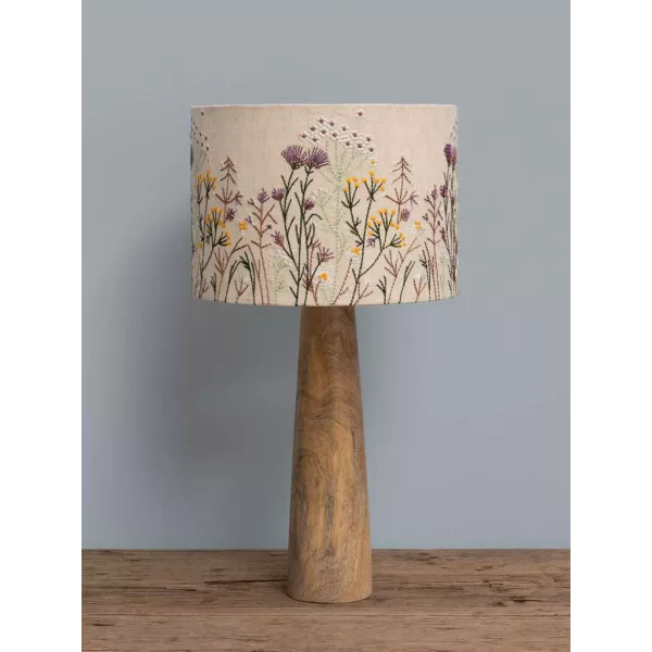 Lampe à Poser Cosy abat-jour broderie
