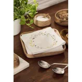Serviettes en Papier couronne fleurs Ib Laursen