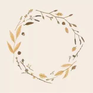 Serviettes en Papier couronne fleurs Ib Laursen