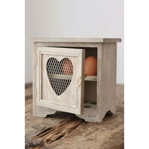 Porte Oeuf Coeur Rangement cuisine Charme Campagne