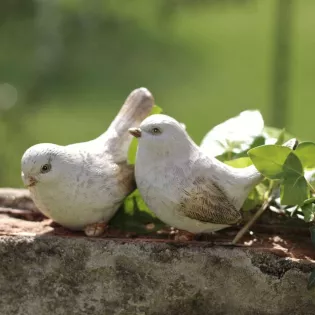 Oiseaux Résine Déco Jardin