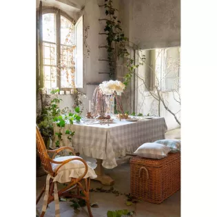 Nappe Carreaux Style Romantique