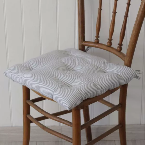 Coussins de Chaises Rayures Grises