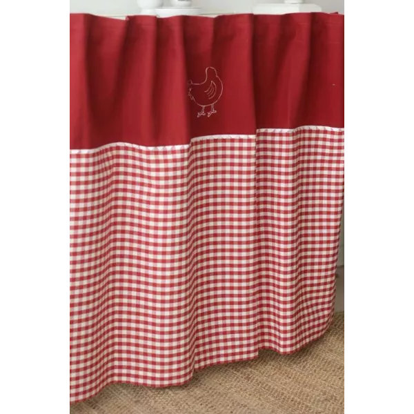 Rideau bas meuble Cuisine de Campagne
