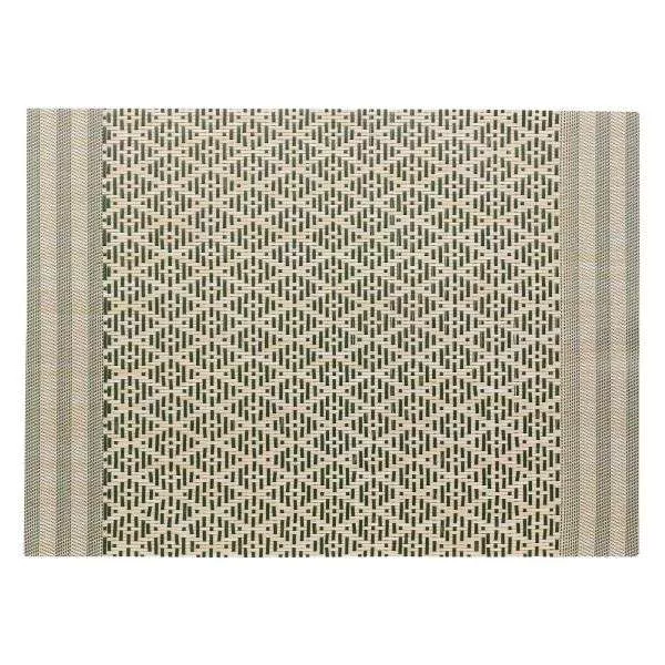Set de Table Tissage Vivaraise Naturel/Vert