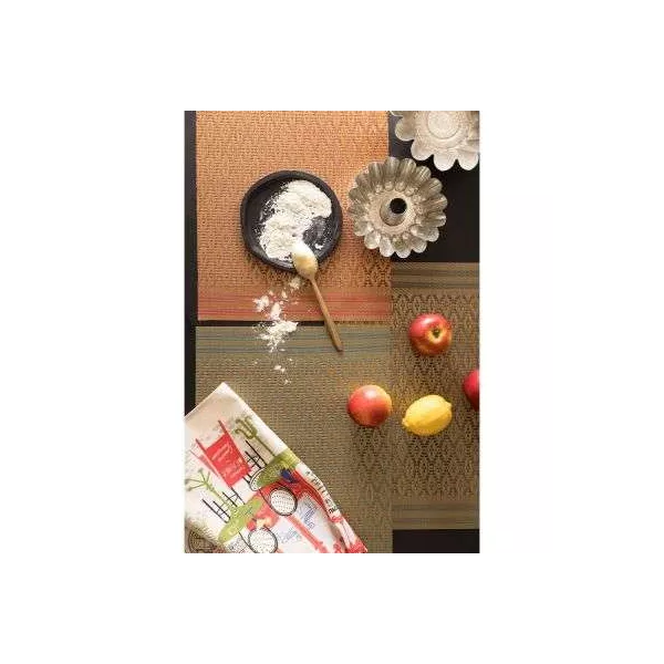 Set de Table Tissage Vivaraise Naturel/Vert