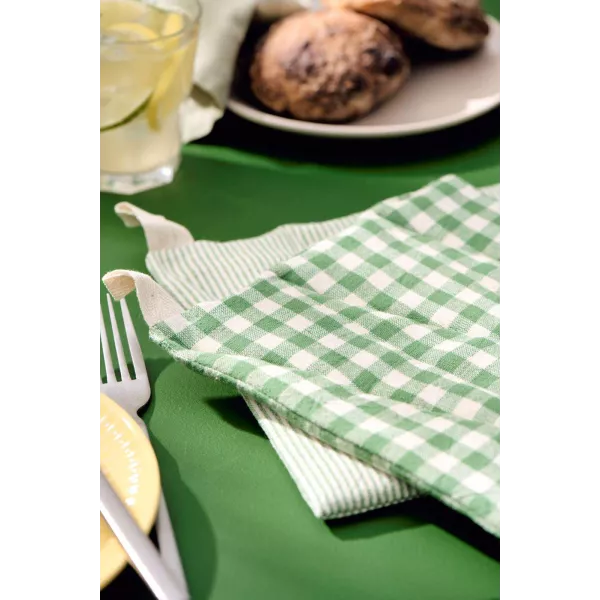 Maniques Cuisine à Carreaux Verts