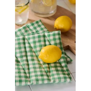 Maniques Cuisine à Carreaux Verts