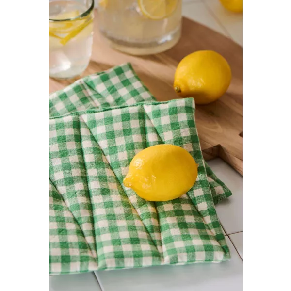 Maniques Cuisine à Carreaux Verts