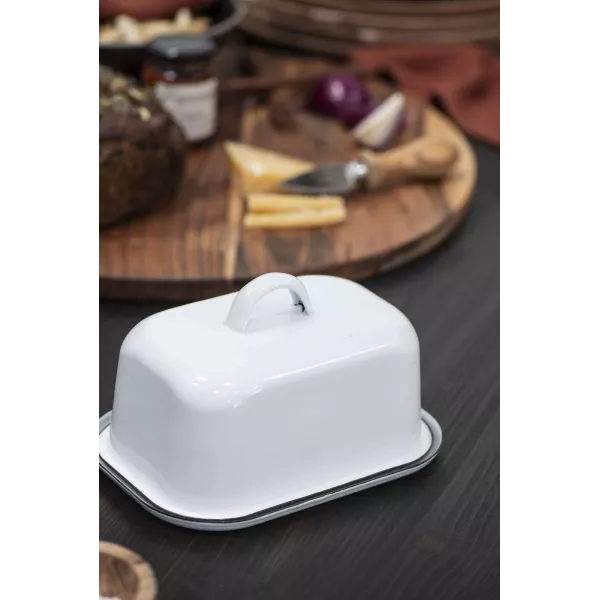 Beurrier métal émaillé Cuisine style rétro IB Laursen